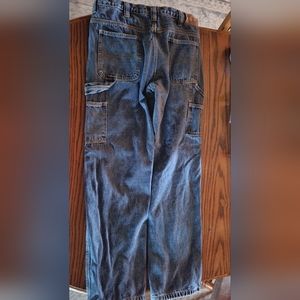 Mens Carpenter Guide Gear flannel lined jeans